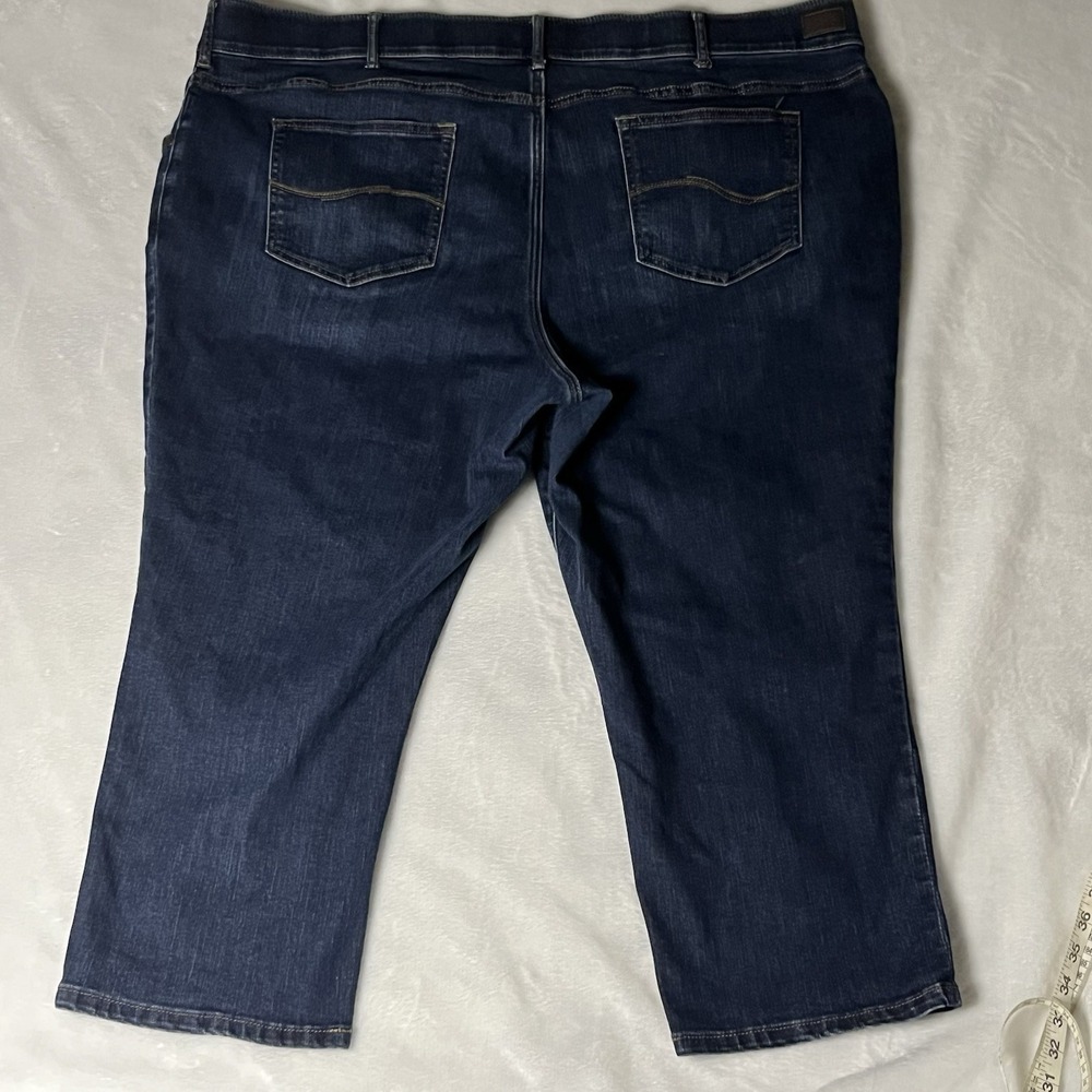 Lee Women Capri Jeans 24W Regular Fit Mid Rise Flex Band Waist Stretch Denim 22" - Picture 6 of 7